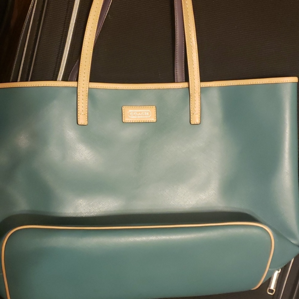 Coach park metro leather tote